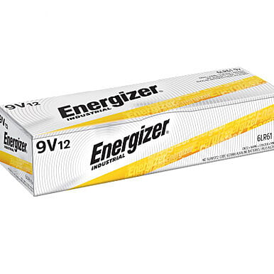 Energizer Industrial 9V Batteries Box of 12