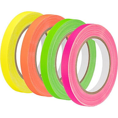 Gaffers Spike Tape 1/2" X 50yds Neon Yellow