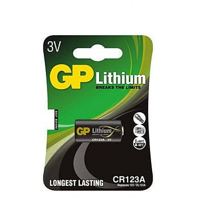 GP Batteries 3V lithium 123, 1pk